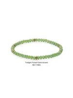 Mini Crystal Bracelet Twilight Forest with Gold Accents