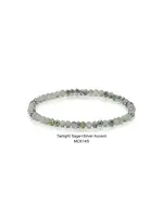 Mini Crystal Bracelet Twilight Sage with Silver Accents