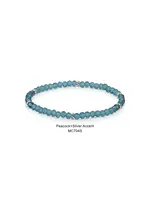 Mini Crystal Bracelet Peacock with Silver Accents