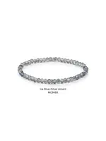 Mini Crystal Bracelet Ice Blue with Silver Accents