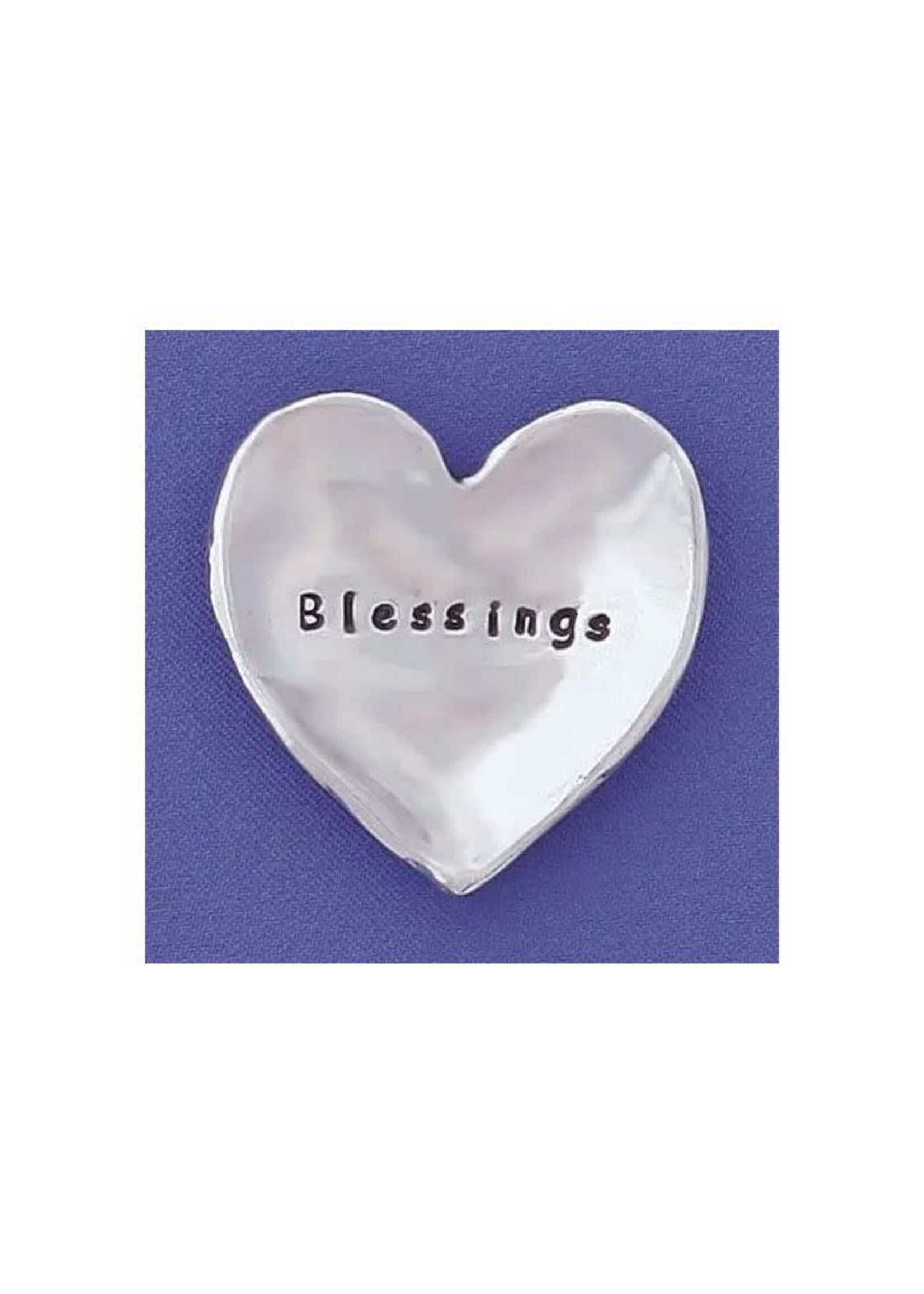 Charm Bowl Heart Pewter Blessings