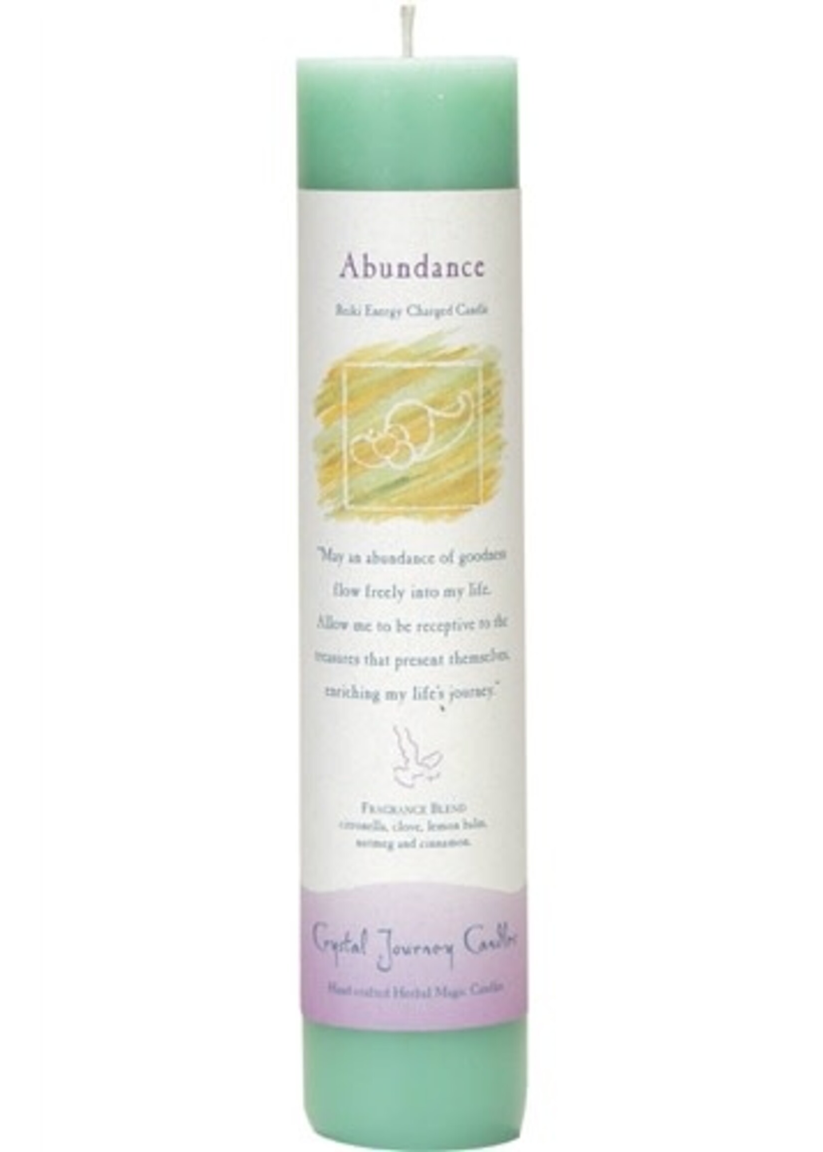 Candle Herbal Pillar Abundance