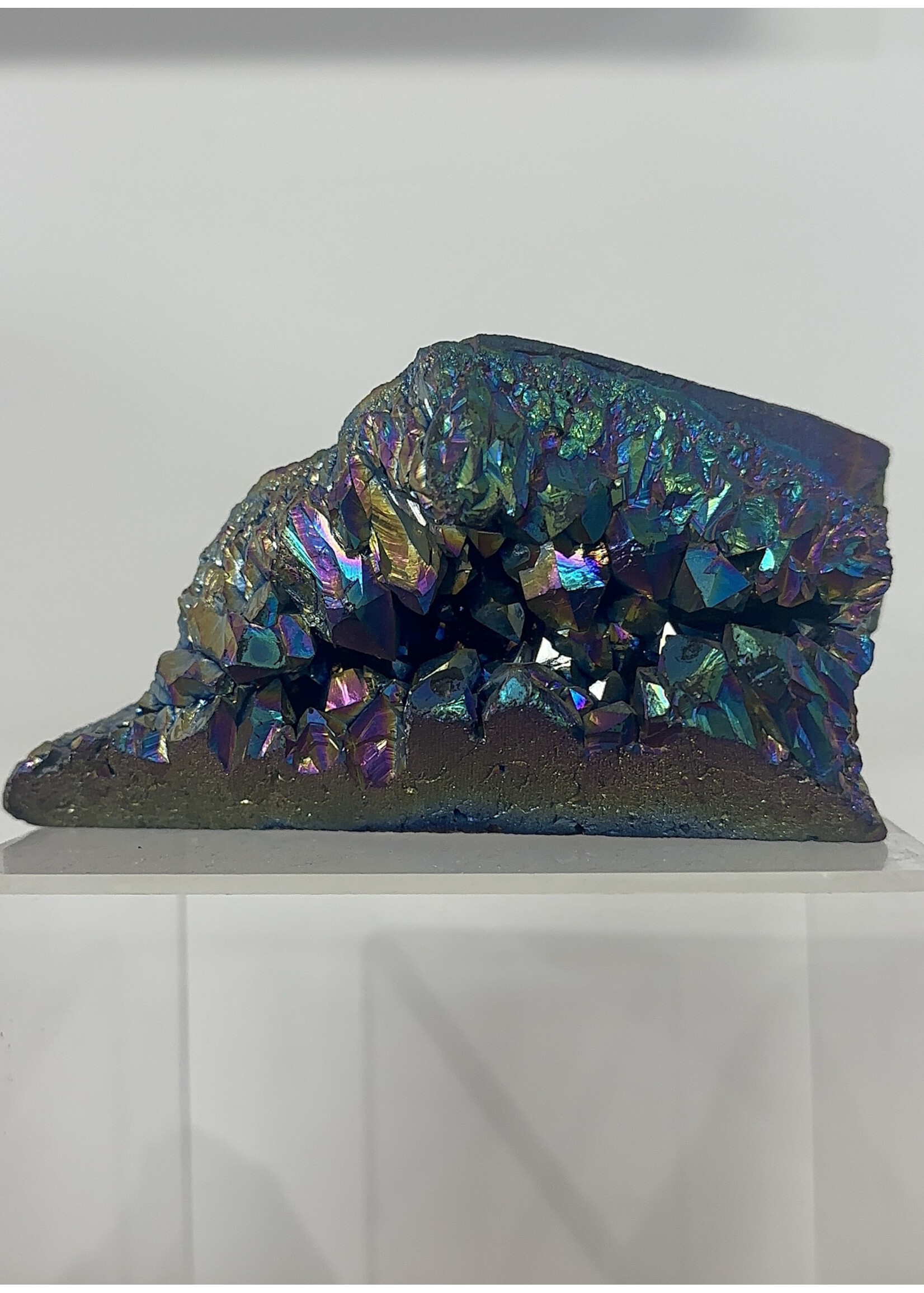 Titanium Amethyst Aura Cluster