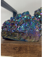 Titanium Amethyst Aura Cluster