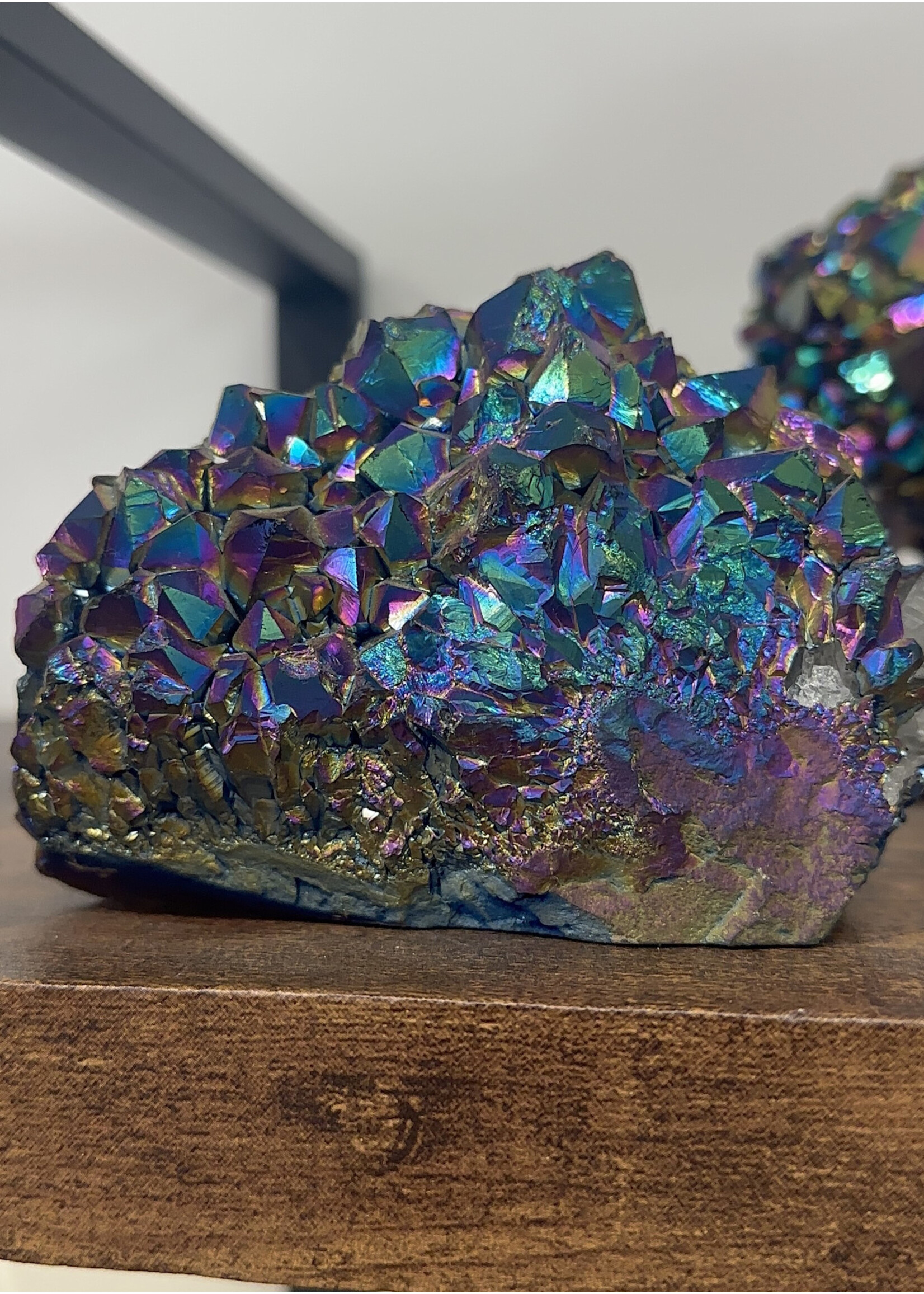 Titanium Amethyst Aura Cluster