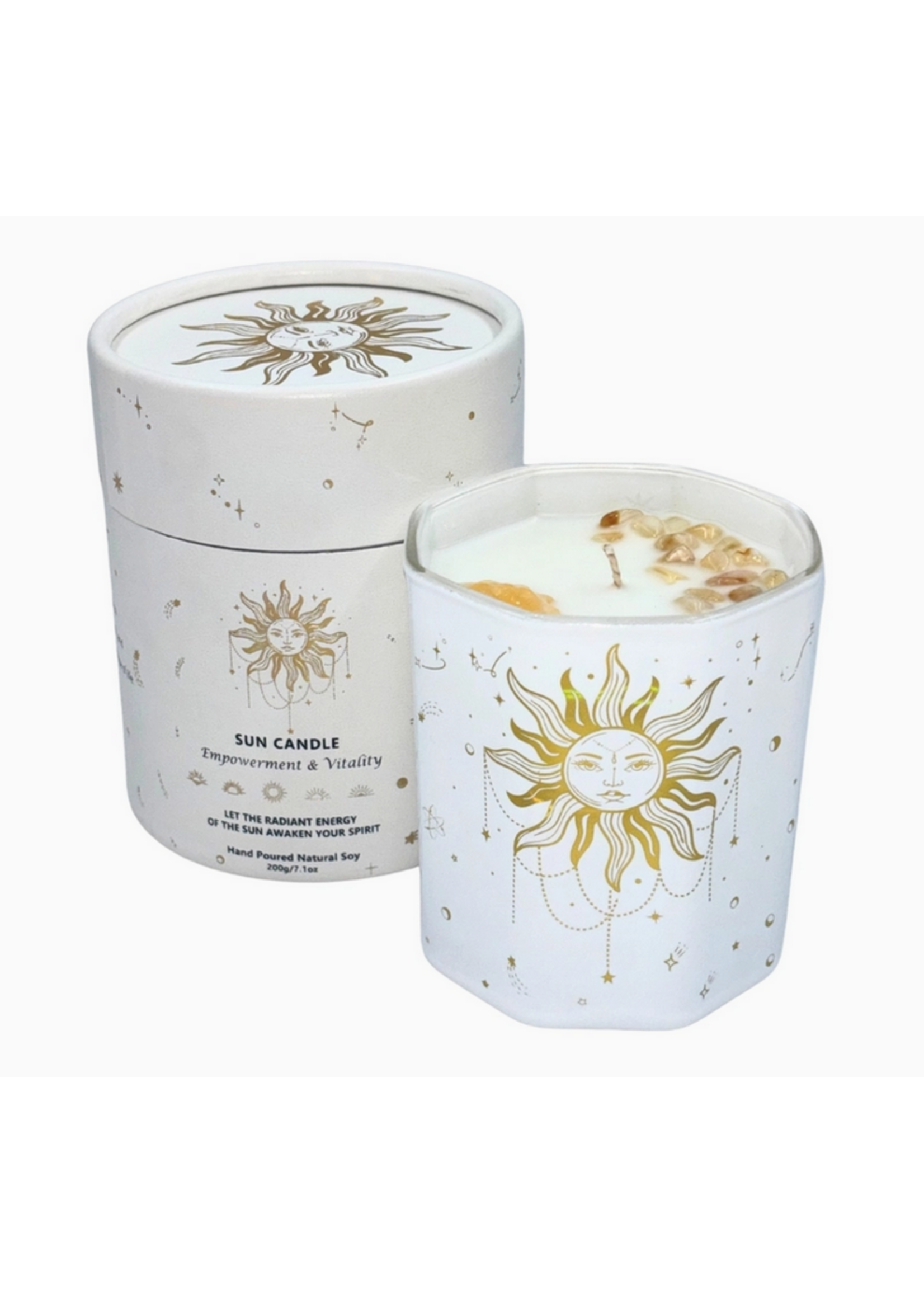 Crystal Sun Candle