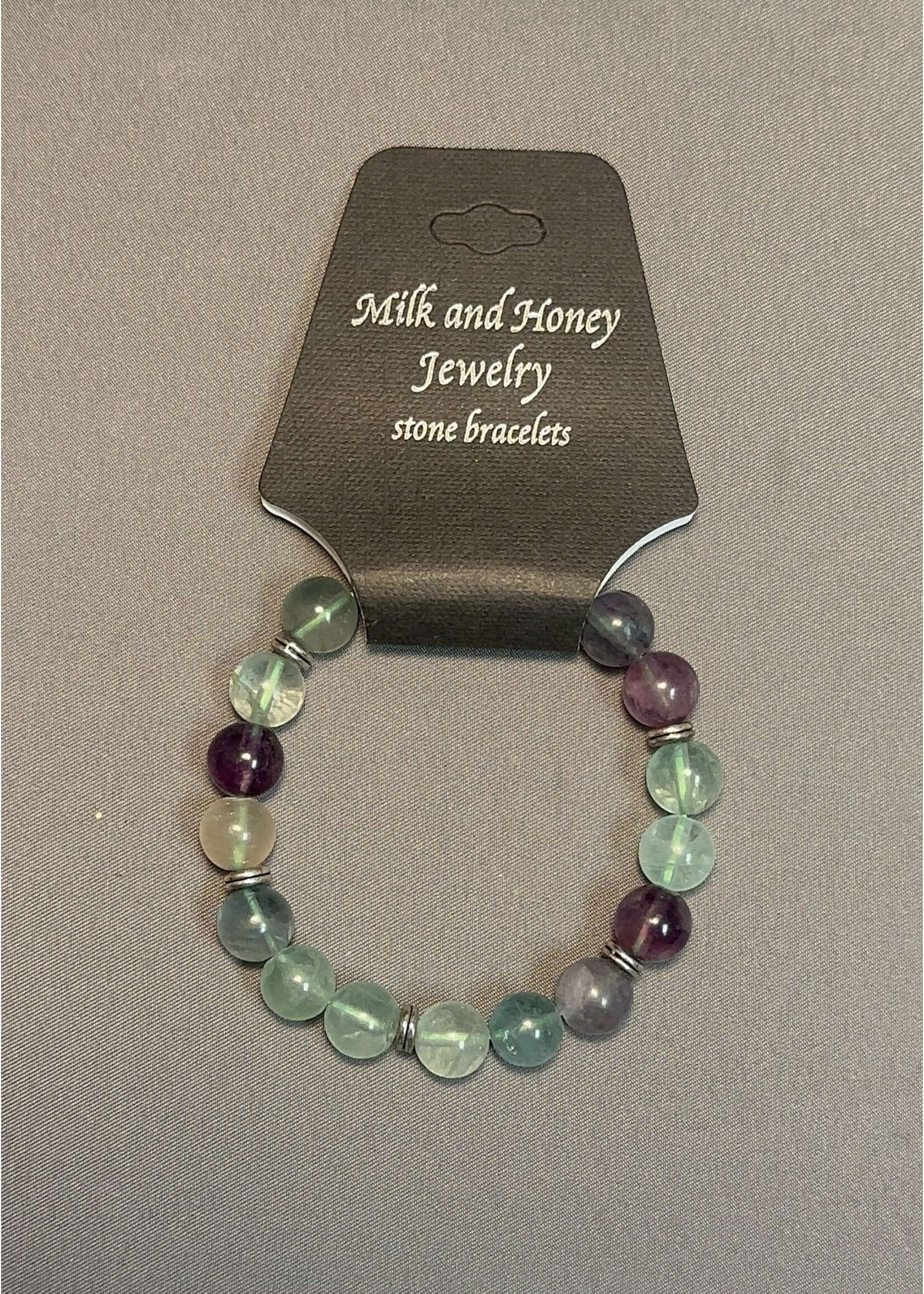 Bracelet 10mm Rainbow Fluorite
