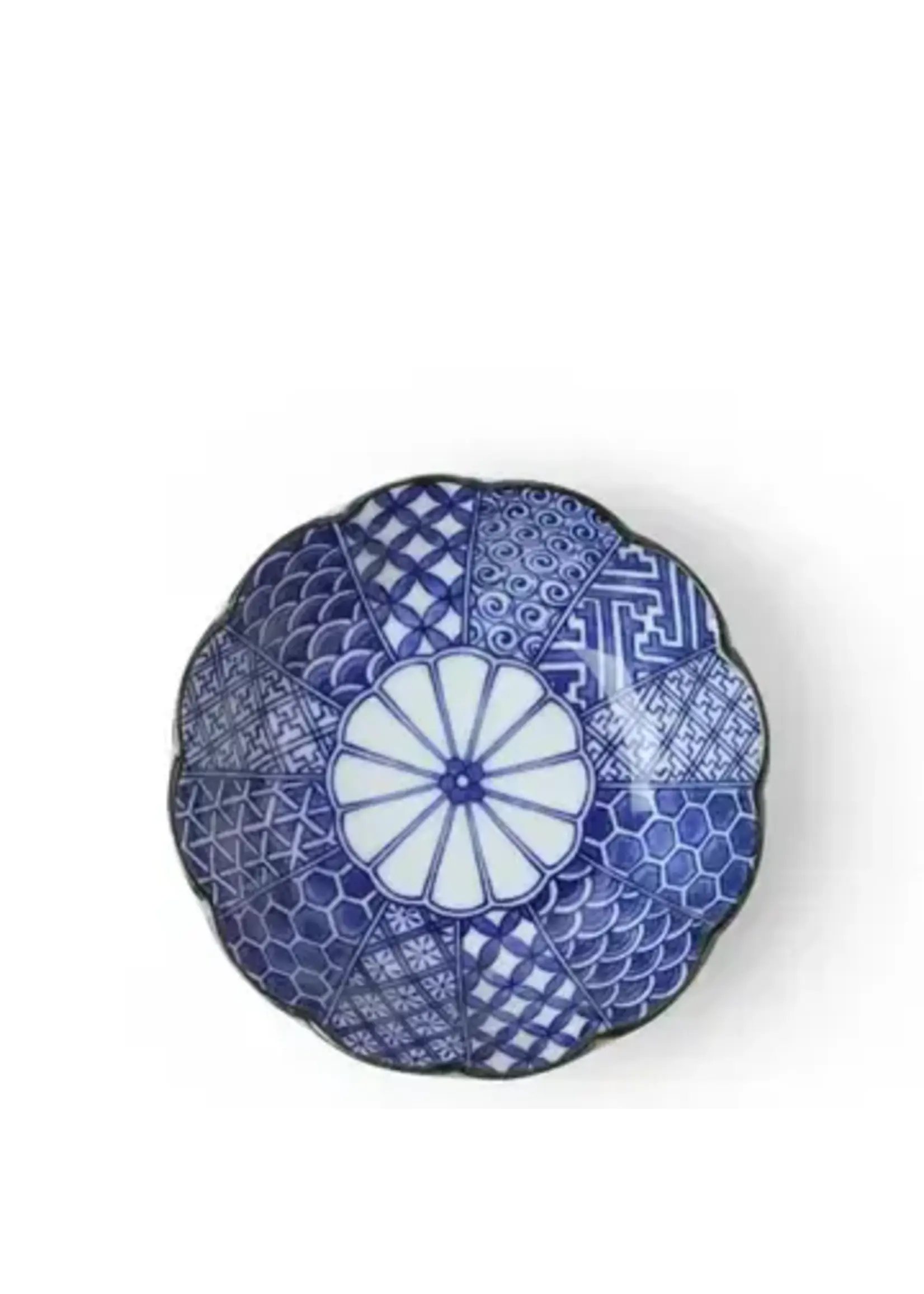 Bowl Blue Nishiki 5.25"