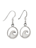 Earring SS Waves Dangle