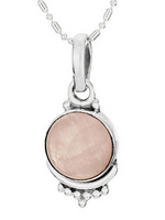 Necklace Rose Quartz CAB