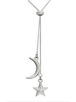 Necklace Sliding Moon/Star