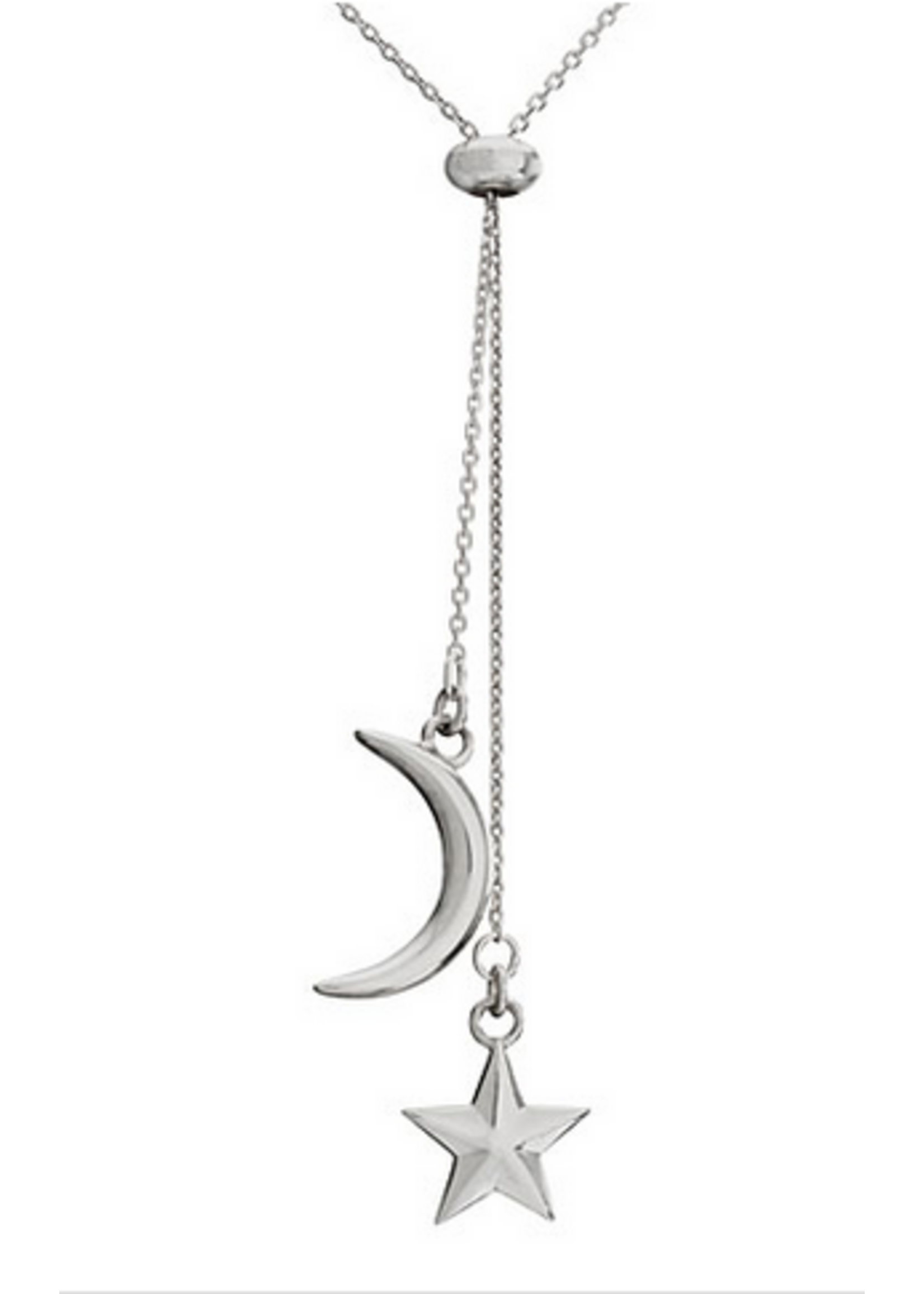 Necklace Sliding Moon/Star