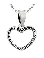 Necklace SS Open Heart