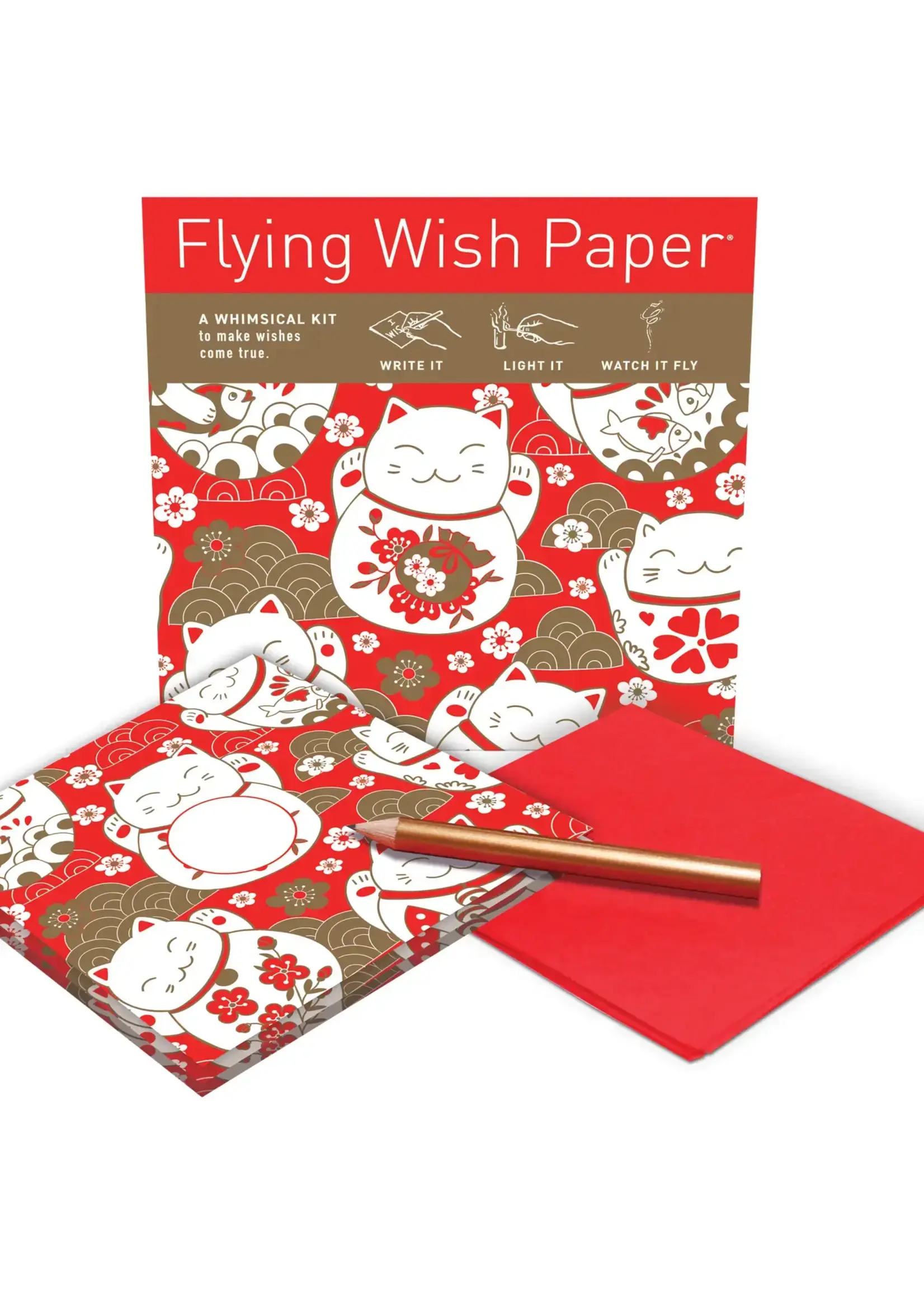 Flying Wish Paper Lucky Cat
