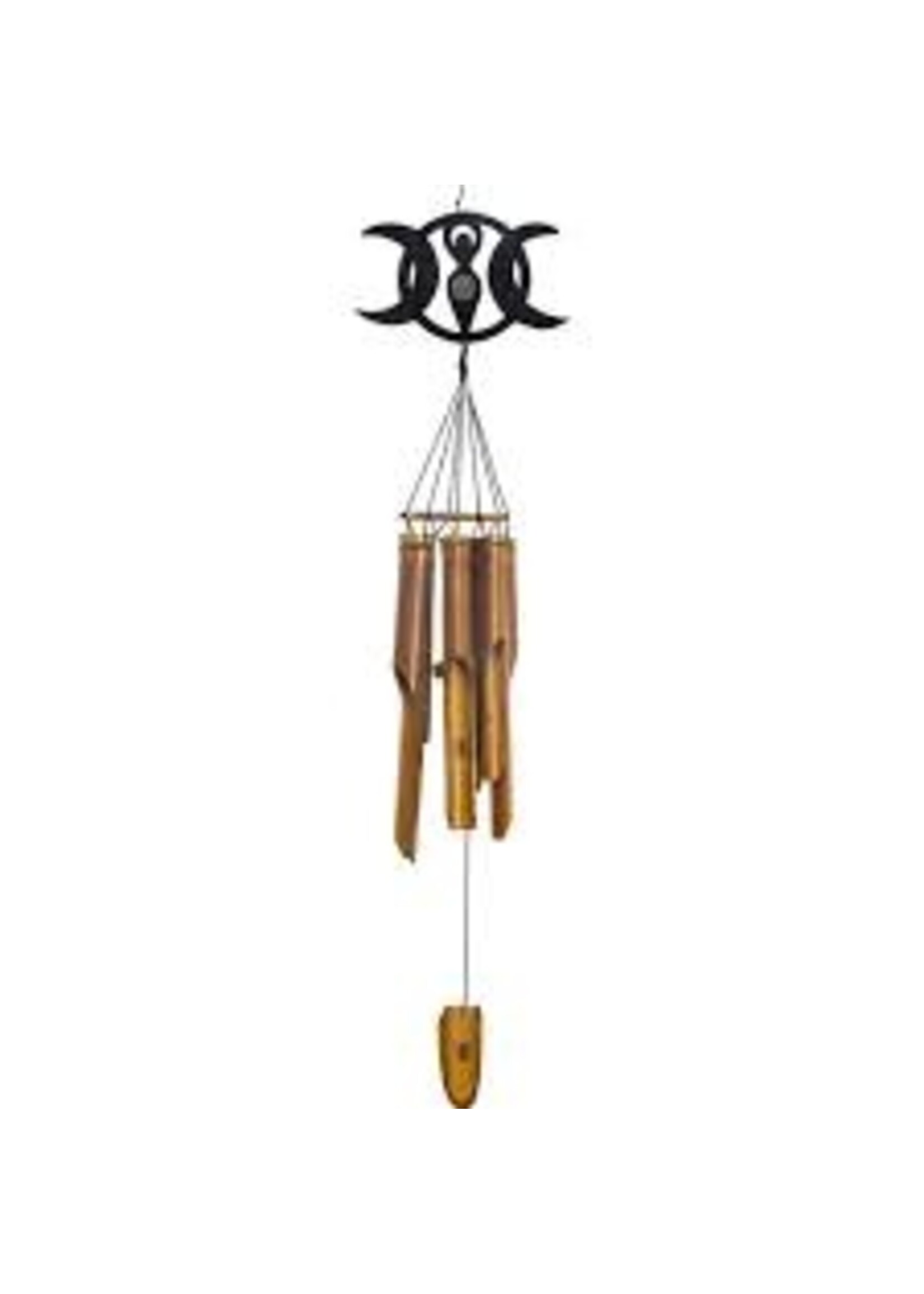 Windchime Bamboo Triple Moon Goddess 36"