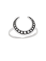 Dotted Crescent Ring | Size 8