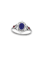 Lapis Lazuli & Garnet Ring | Size 8