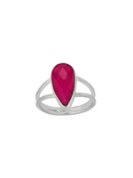 Ruby Teardrop Ring