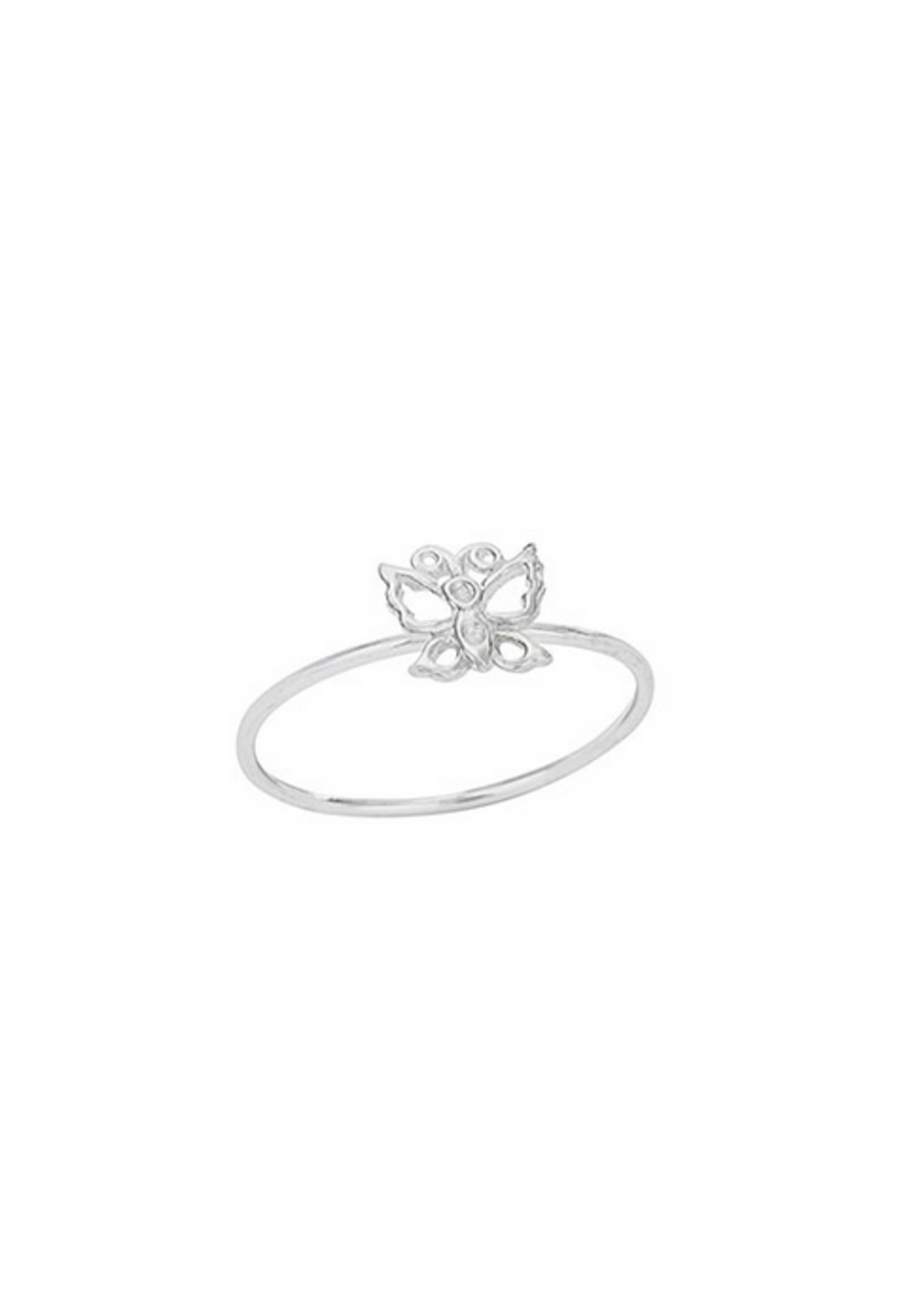 Silver Butterfly Ring | Size 8