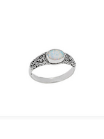 Opal Filigree Ring