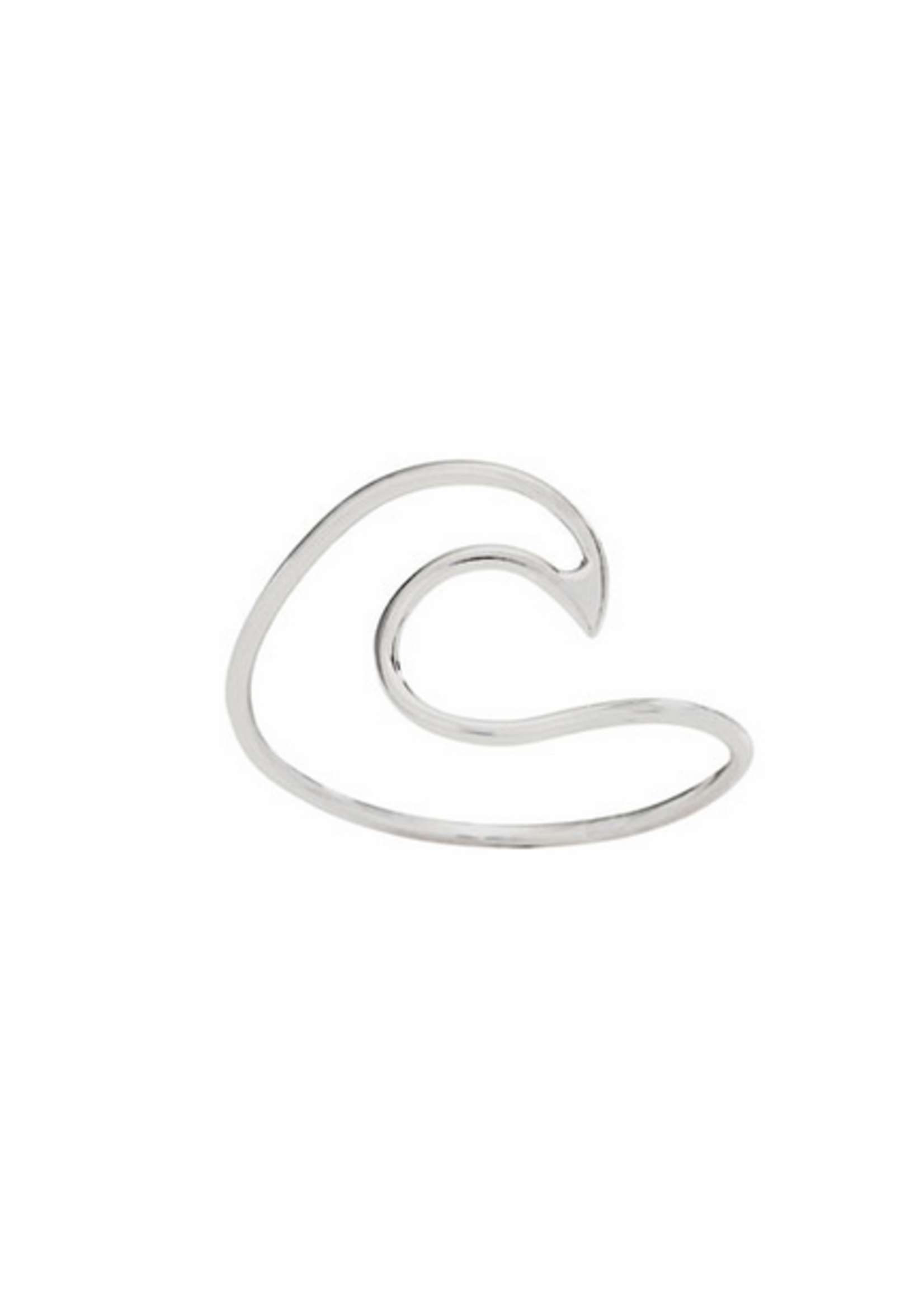 Sterling Silver Open Waves Ring