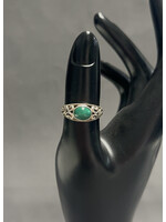 Swirling Malachite Ring