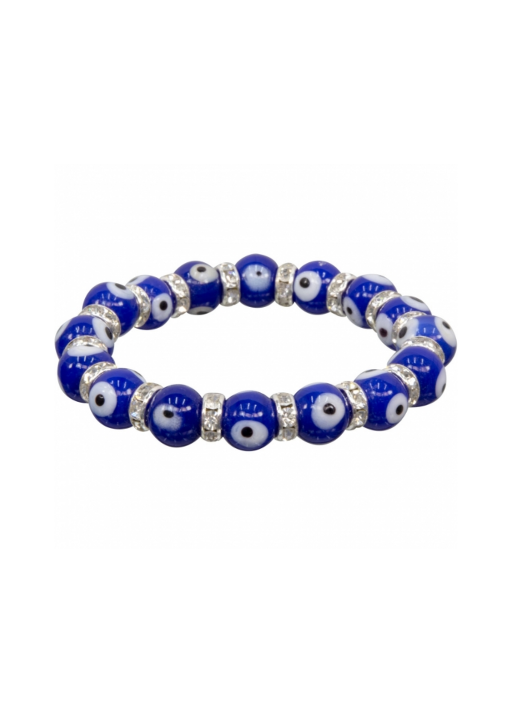 Evil Eye Bracelet w/ Silver Spacers