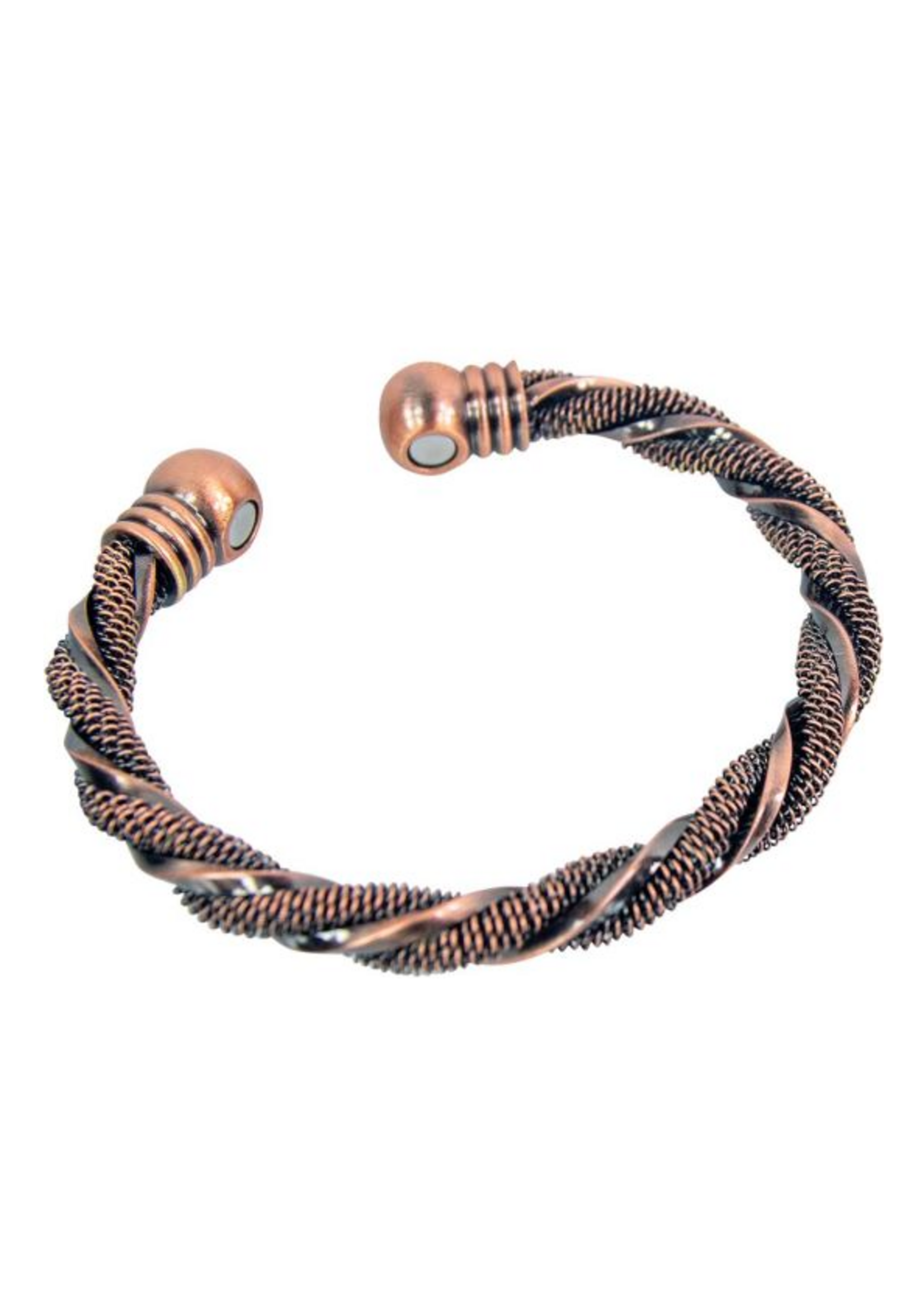 Copper Twist Bangle w/ Magnets