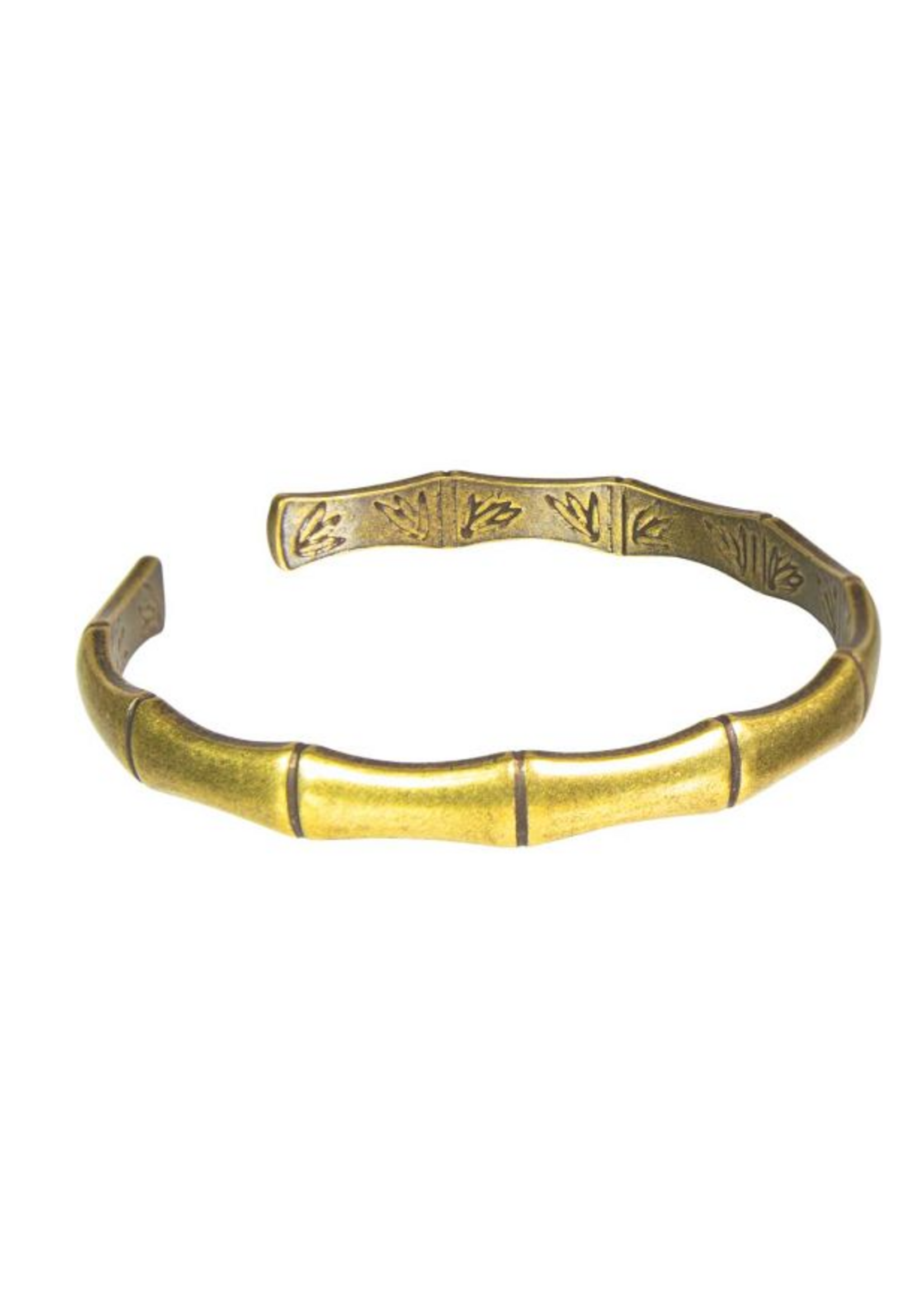 Brass & Copper Bamboo Cuff Bracelet