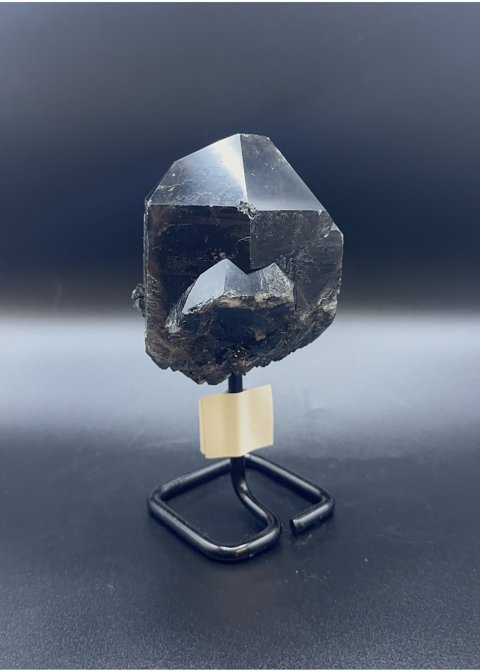 Smoky Quartz Cluster on stand