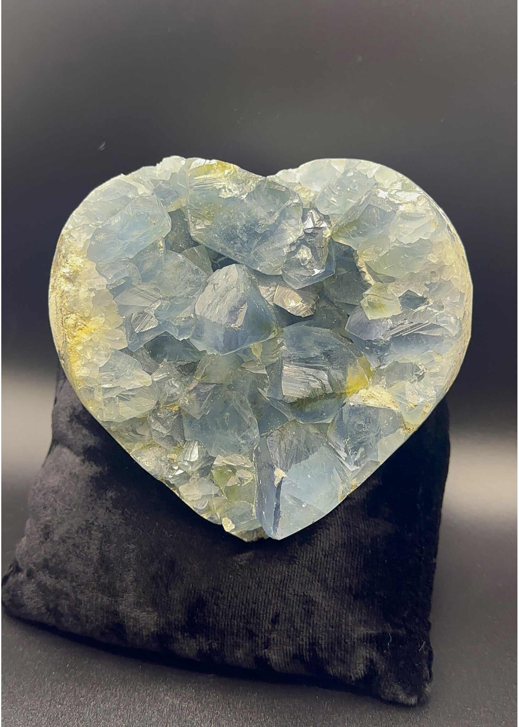 Heart Shaped Celestite Geode