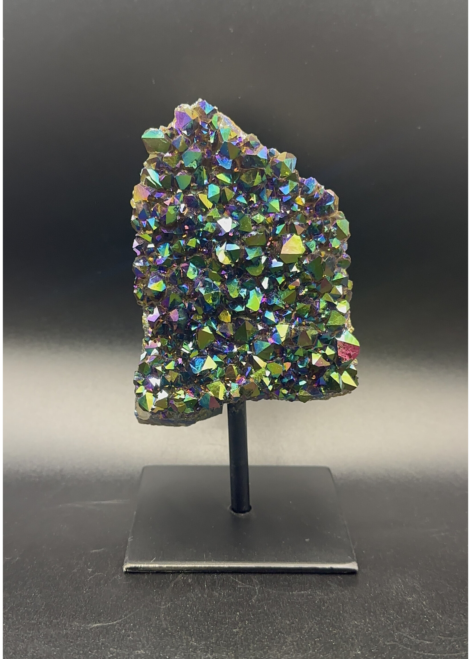 Titanium Druzy on Stand