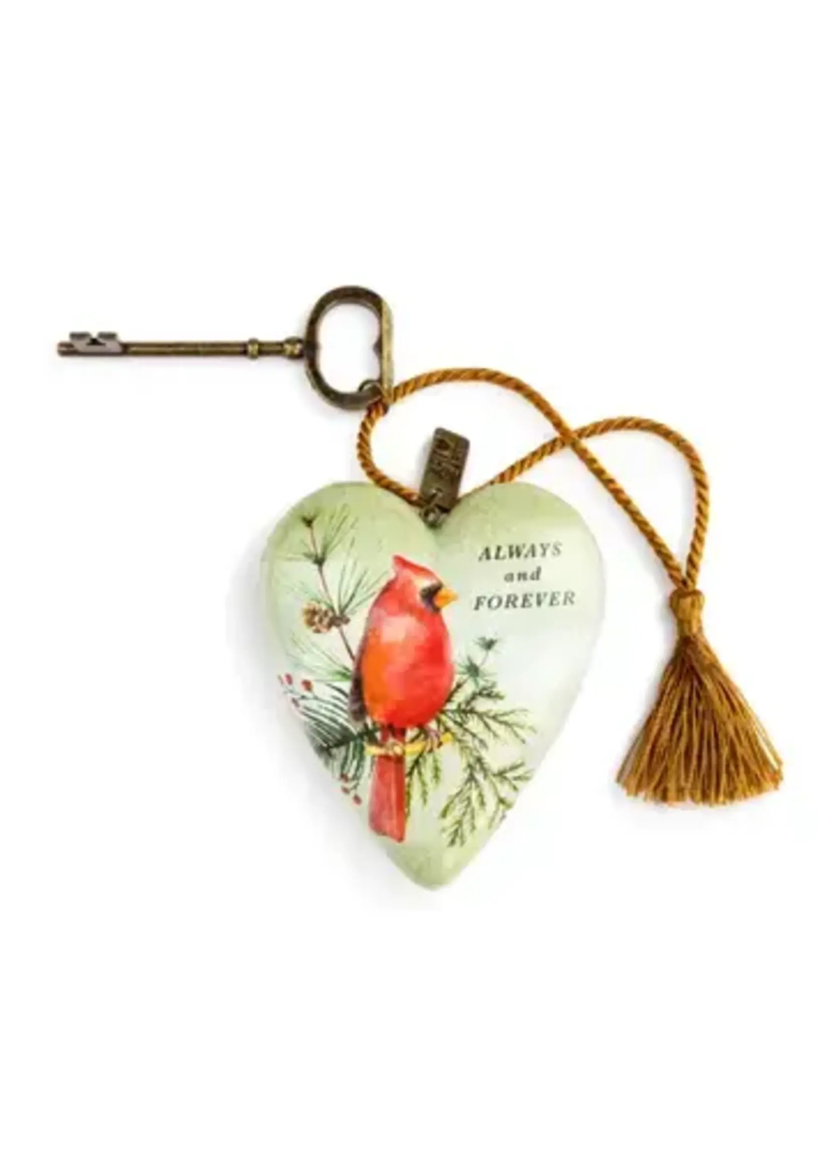 Art Heart Always and Forever Cardinal
