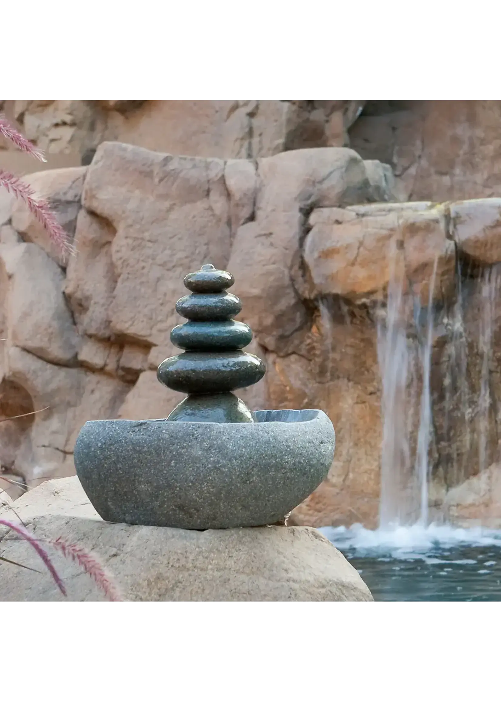 Rock Cairn Water Fountain