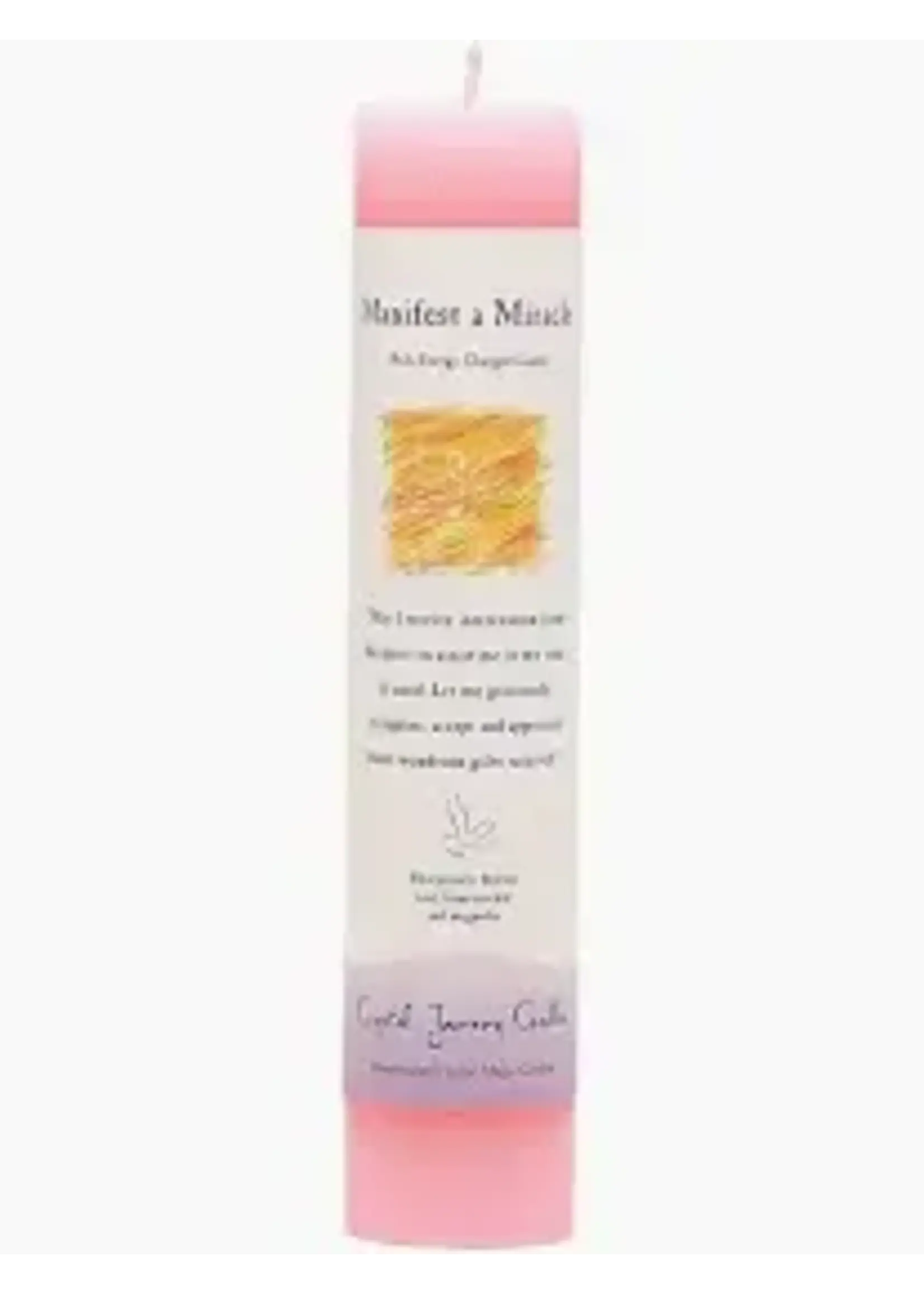 Candle Herbal Pillar Manifest A Miracle