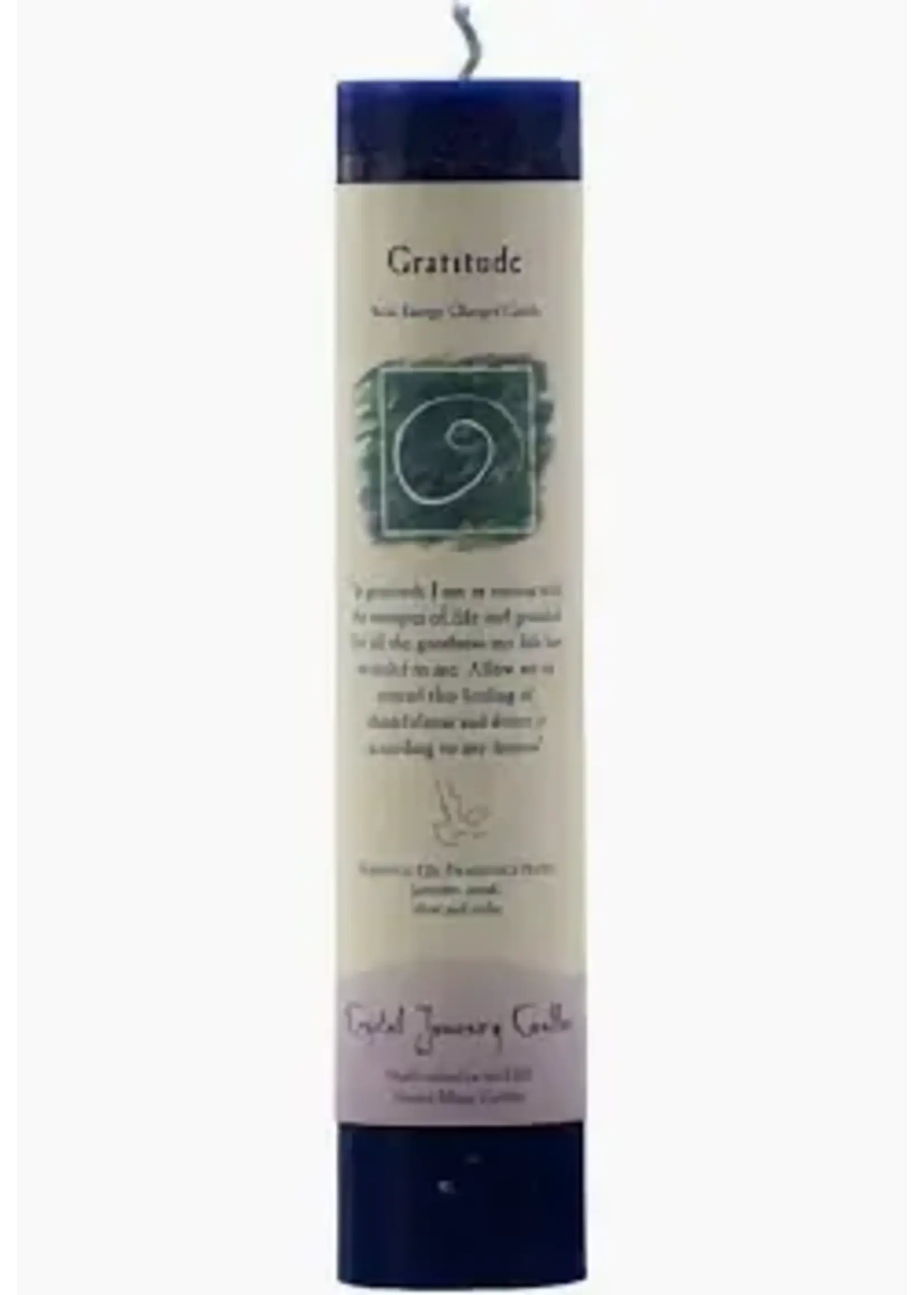 Candle Herbal Pillar Gratitude