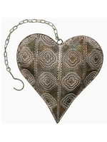Ashia Metal Heart Gold and Sage and White