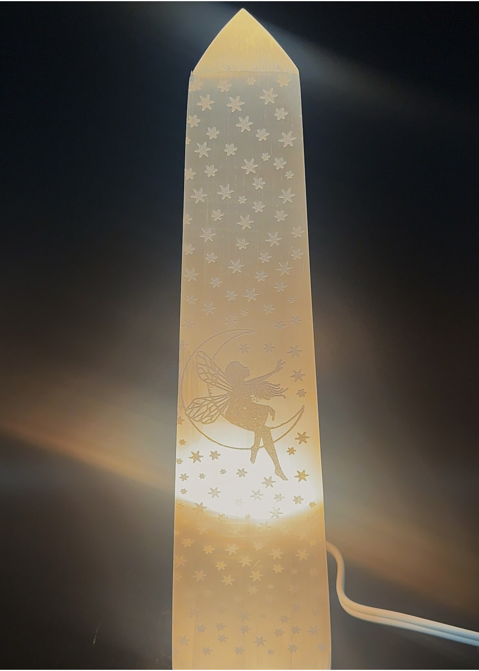 Selenite Fairy Lamp
