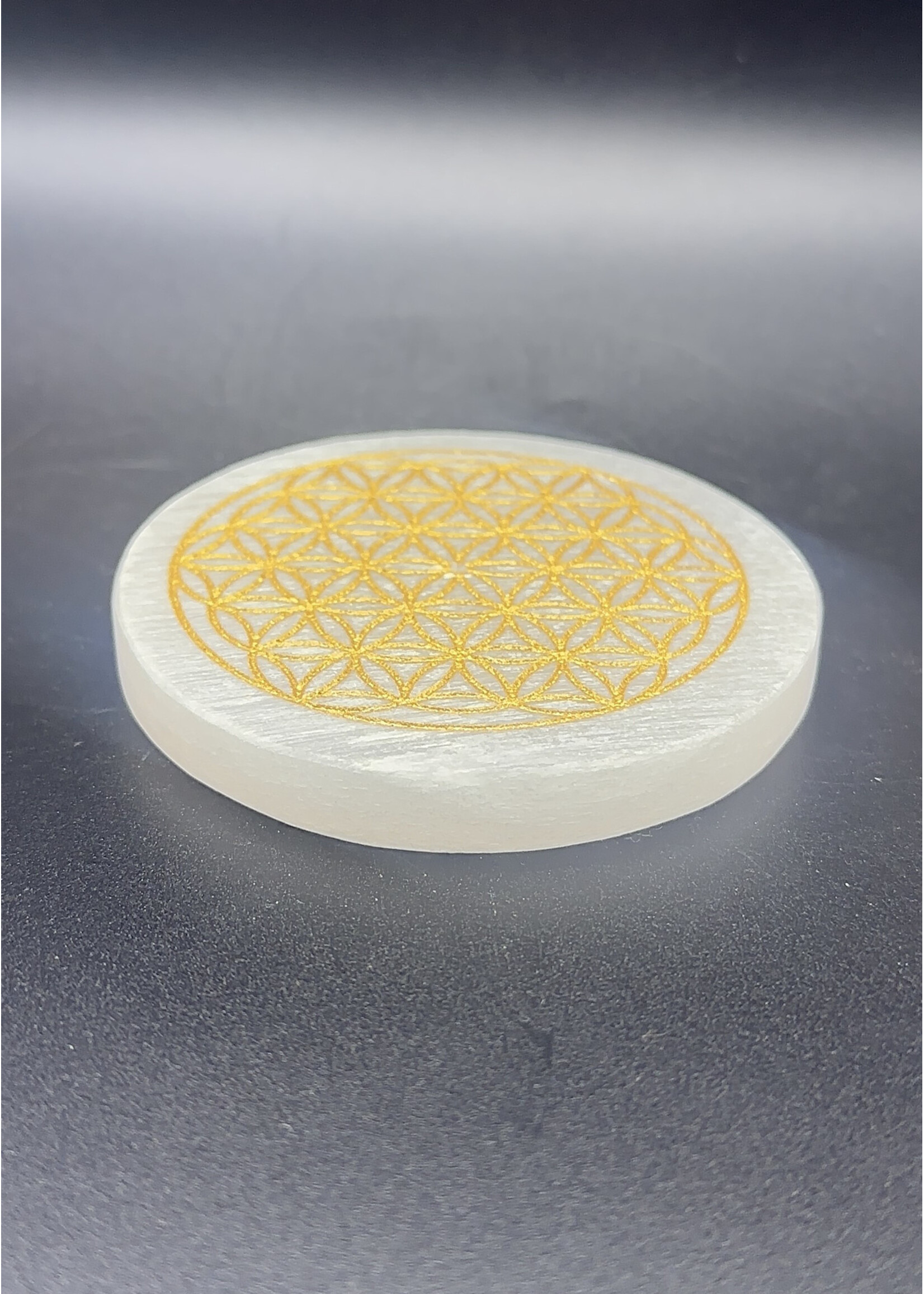 Selenite Flower of Life Incense Holder