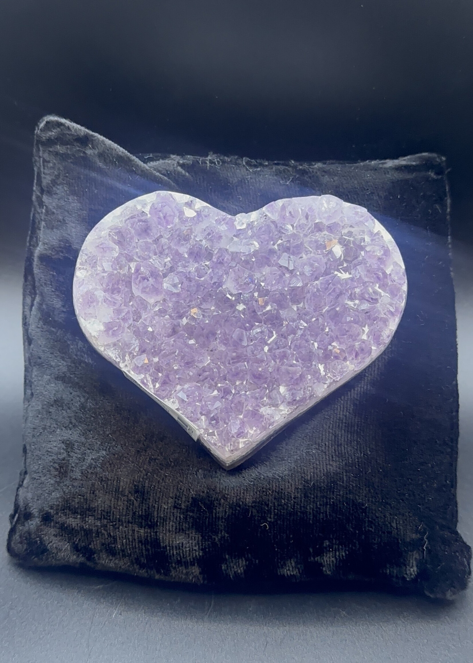 Amethyst Heart Druzy
