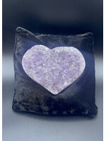 Amethyst Heart Druzy