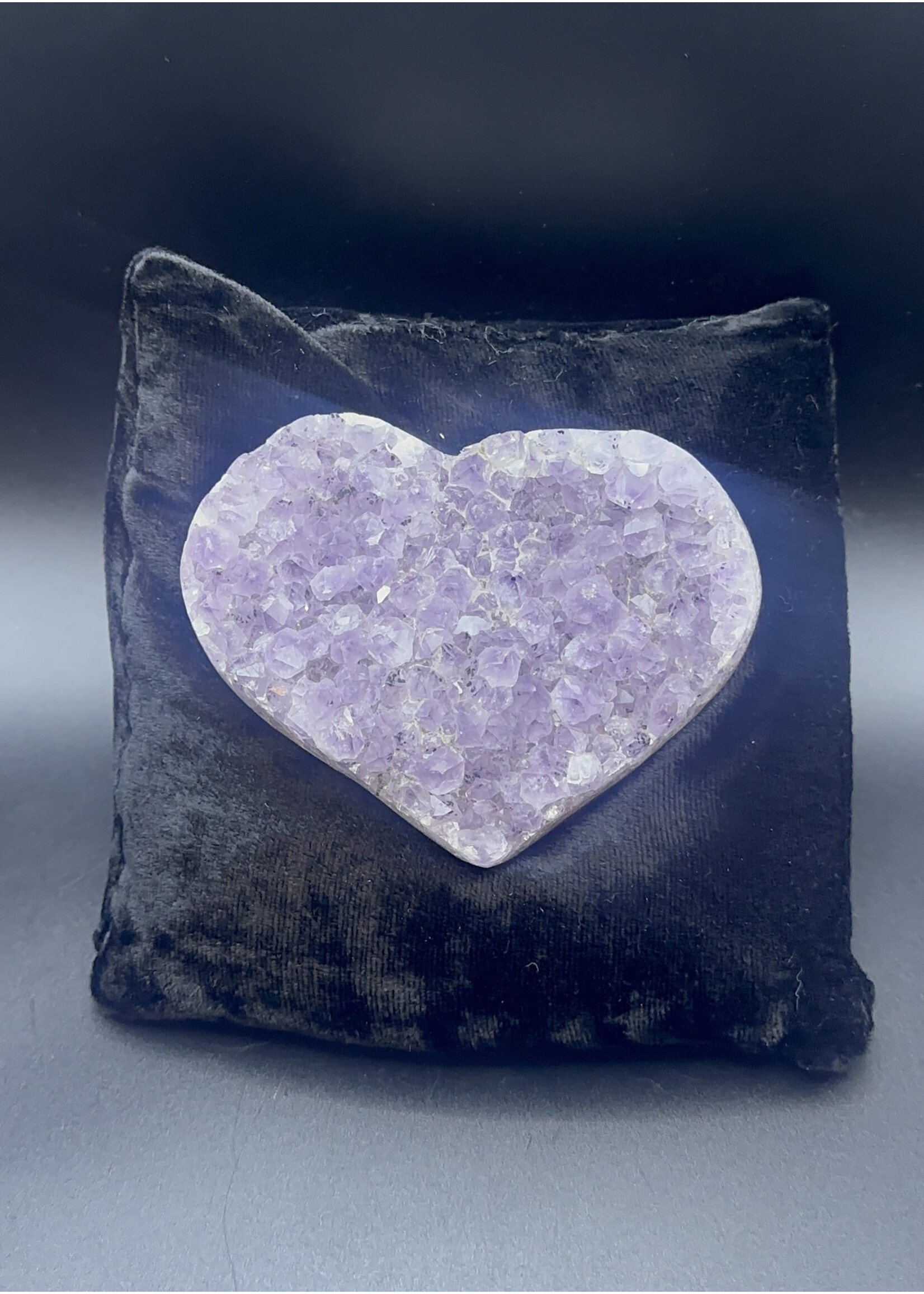 Amethyst Heart Druzy