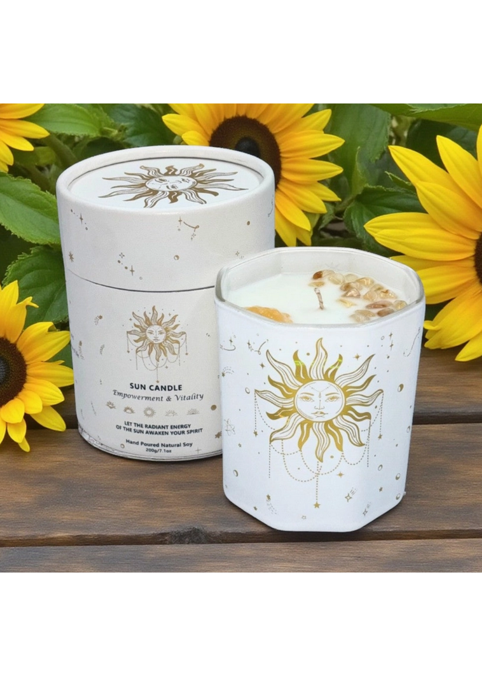 Crystal Sun Candle