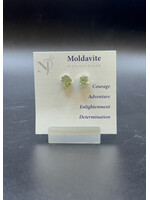 Earrings Moldavite SS Stud