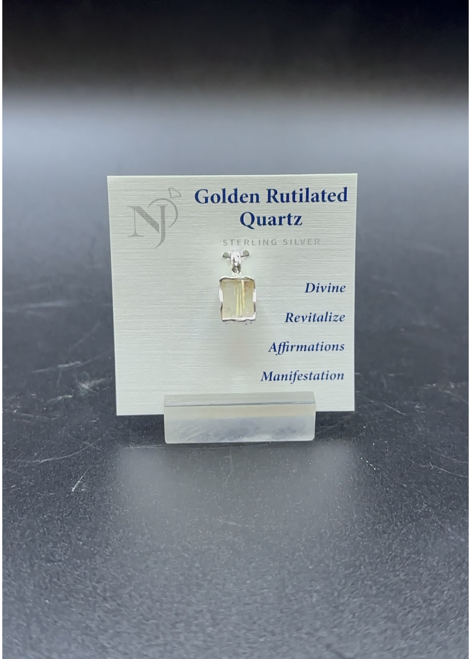 Pendant Golden Rutile SS
