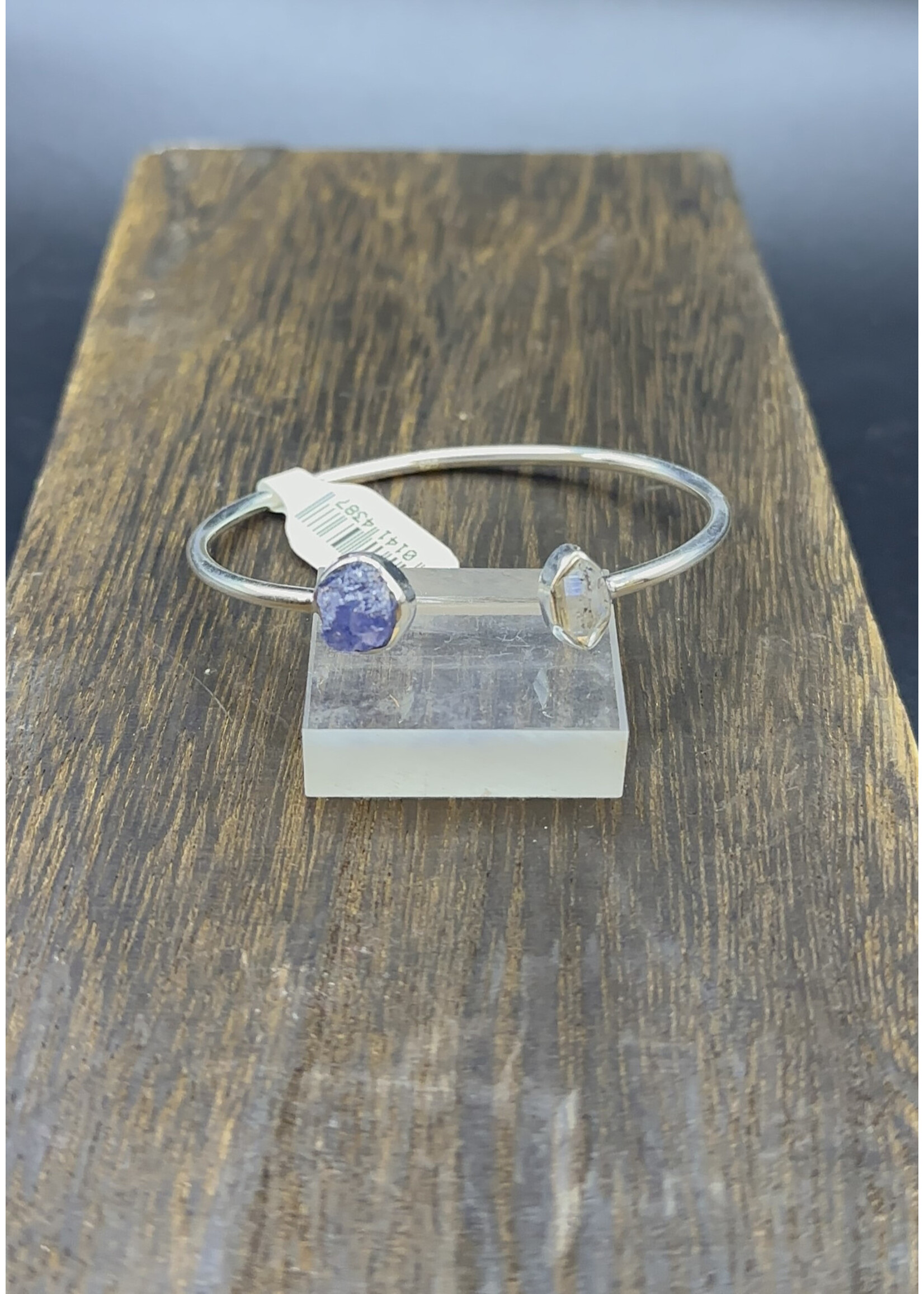 Bracelet Tanzanite w/Herkimer Diamond SS