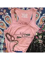 Be Kind, Be Brave, Blush Flowy Tank