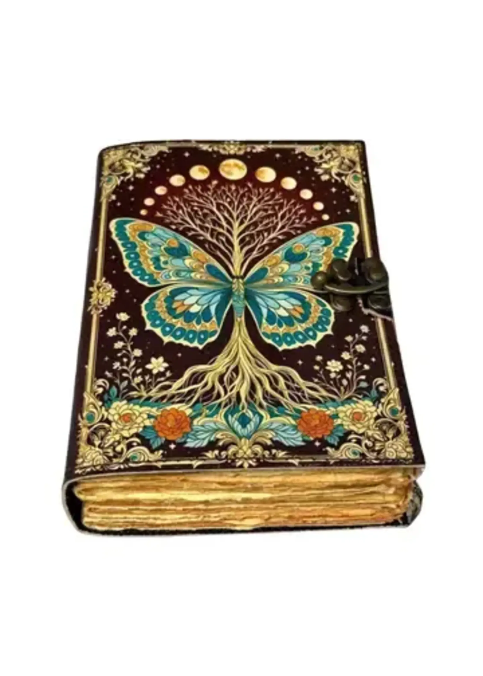 Leather Butterfly Notebook