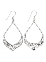 Large Open Scroll Earrings