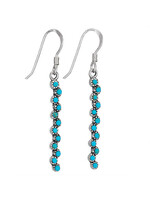 Long Turquoise Dangle Earrings